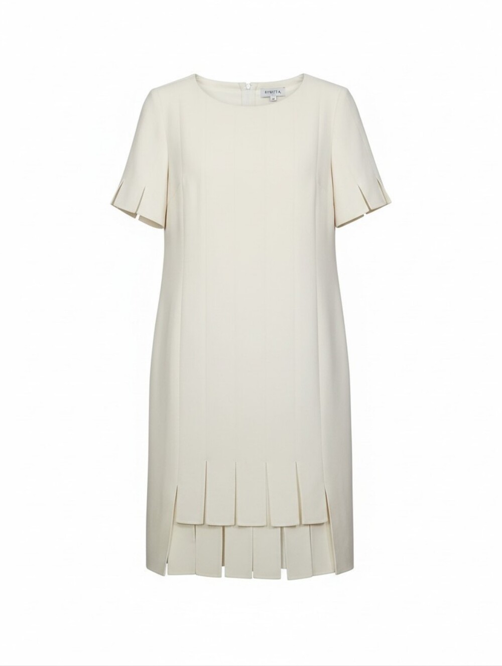 Ripetta Cream Shift Dress 100% wool